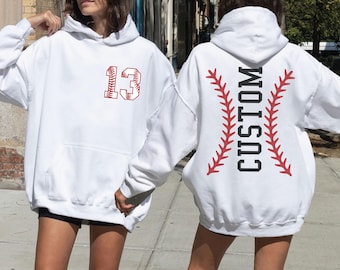 Custom Baseball Number and Name Sweatshirt,Baseball Custom Birthday Hoodie,Baseball Mom,Personalized Baseball,Custom Baseball,ana1841