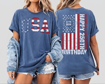 Comfort Colors America Anniversary Tshirt, 1776–2026 USA Shirt,ana2835