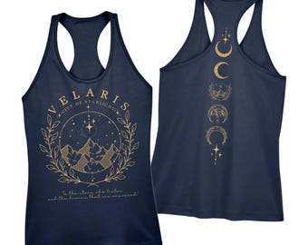 Court of Thorns And Roses Velaris Racerback Tank Top,Thorns and Roses Court of Dreams Racerback,AcotarRacerback Crop Top,Night Court,ana993