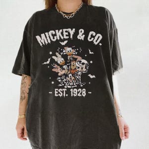 Comfort Colors Vintage Mickey Halloween Tshirt,Disney Halloween Tee,Spooky Mouse and Friends Shirt,Mickey Boo Halloween,Pumpkin Tee,ana2074