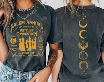 Comfort Colors Salem Annual Witches Convention T-shirt,Halloween Shirt,Witch Tee, Salem Witch Shirt, Salem Shirt,Salem Witch Trials,ana2015