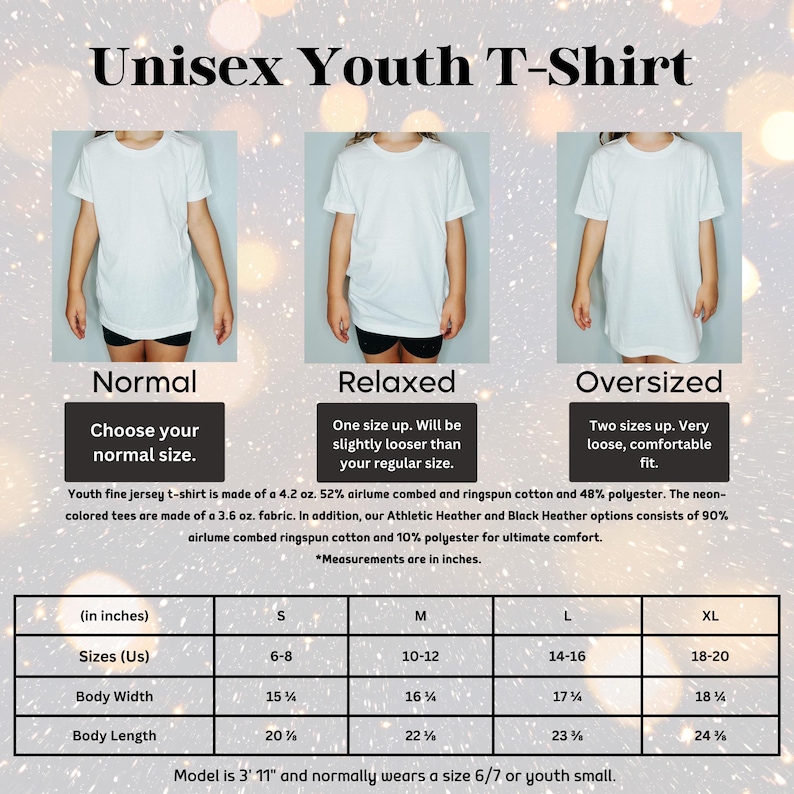 a women's t - shirt size guide for a woman