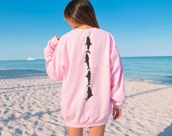 Shark Sweatshirt,Save The Ocean Marine Biologist Gift, Respect The Locals Shark Hoodie,Gifted For Daughter Nature Sweat,Beach Tee,ana1952