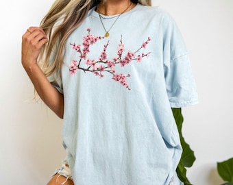 Comfort Colors Cherry Blossom Shirt,Sakura Shirt,Cherry Blossom Gift,Floral Tee,Japanese Cherry Tshirt,Cherry Blossom Tree Shirt,ana1810