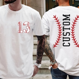 Baseball Dad Shirt: Custom Name and Number Tee,ana1841