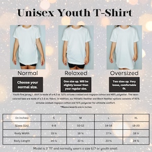 a women's t - shirt size guide for a woman