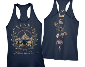 Velaris Racerback Tank Top - Thorns and Roses Book Tee,ana1240