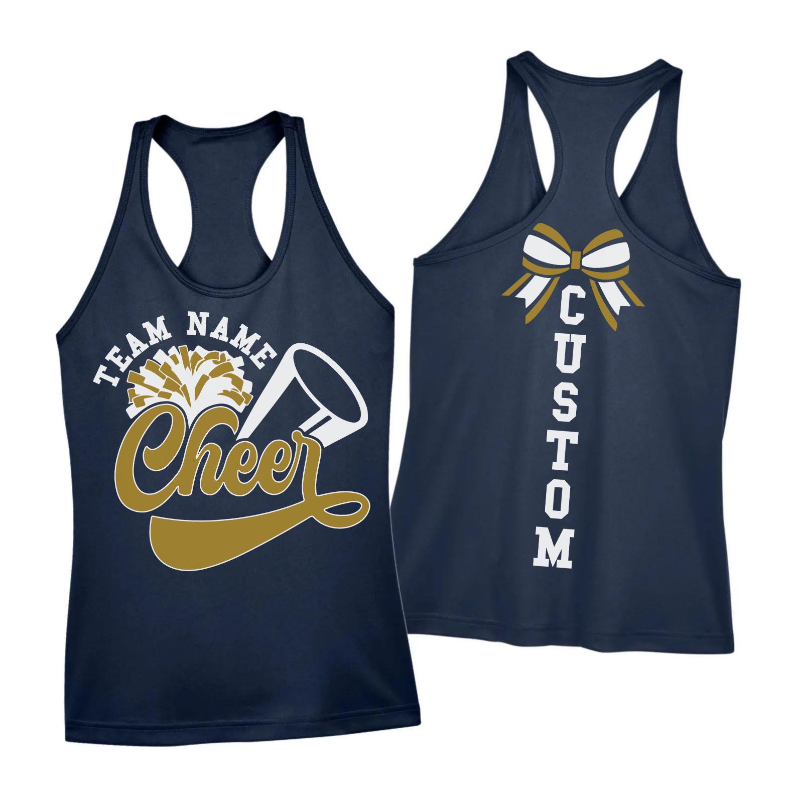 Custom Cheer Racerback Tank Top,Team Name Crop tank,Personalized Cheerleader,Cheer Mom Tee,Custom Mascot Tshirt, Mascot tank,ana1891