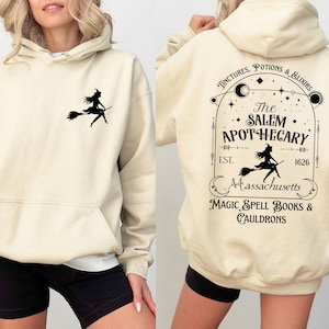 Salem Apothecary Halloween Sweatshirt,Salem Witches Hoodie,Halloween Sweater,Halloween Gothic Hoodie, Halloween Witch Gift,ana2016