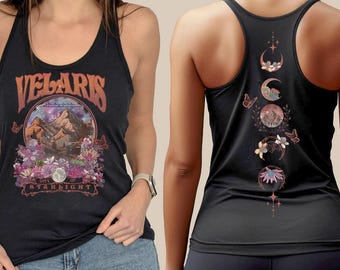 Court of Thorns And Roses Velaris Racerback Tank Top,Thorns and Roses Court of Dreams Racerback,AcotarRacerback Crop Top,Night Court,ana2070
