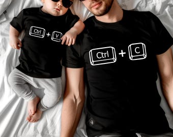 Comfort Colors Copy Paste T-Shirt,Ctrl C Hoodie,Ctrl V Shirt, Family Shirt, Fathers Day Shirt, Fathers Day Gift, Father Son Shirts,ana1740