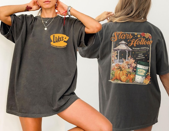 Comfort Colors Stars Hollow Tshirt,Fall Vibes Tshirt,Luke's Diner Coffee Tshirt,Autumn Festival, Lukes Diner, Dragonfly Inn Tee,ana1988