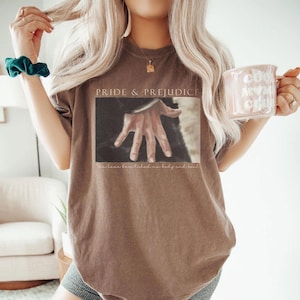 Comfort Colors Pride and Prejudice Hand Flex Scene Shirt,Jane Austen Tee,Pride And Prejudice,Bookish Booktok Merch Shirts,Bookclub,ana1814