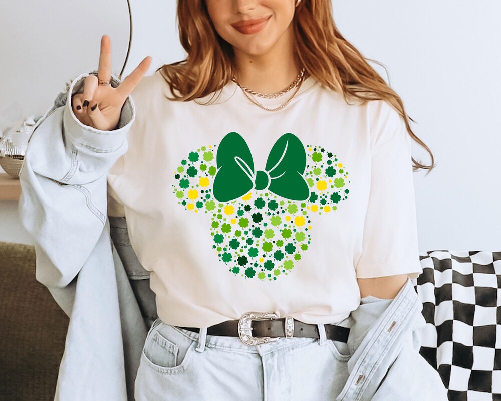 Comfort Colors Minnie St. Patrick'S Day T Shirt, Disney Shirt, Kids Patrick'S Day Shirt, Disney Toddler Shirt, Patrick'S Day Shirt,Ana1348 Moderndaydecors