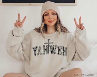 YAHWEH Christian Hoodie - Bible Verse Sweatshirt, ana1492