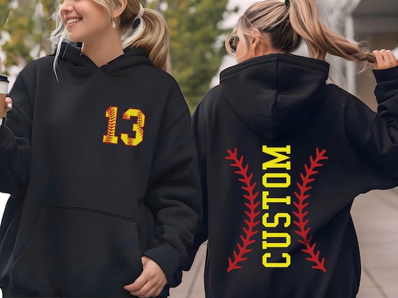 Softball Sweatshirt,Custom Number And Name Hoodie,Personalized Softball Tshirt,Softball Mom Hoodie,Softball Team,Sport Lover Sweat,ana1900