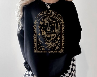 Suriel Tea Co Sweatshirt,ACOTAR Suriel Tea Hoodie,Velaris Hoodie,A Court Of Thorns and Roses,SJM Merch,Bookish Sweatshirt,ana2041
