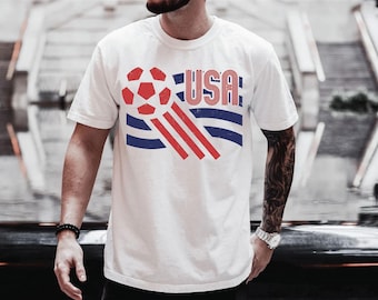 Comfort Colors Retro USA Soccer 2026 Tshirt, Soccer Fan Sweatshirt,Family Soccer Shirts,ana2887