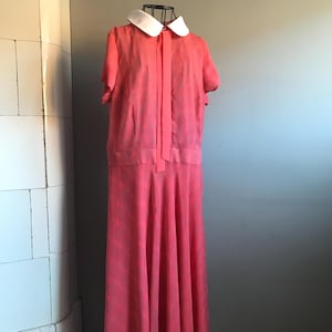 Vestido floral tamanho UE 38-40, vestido vintage de verão com manga curta