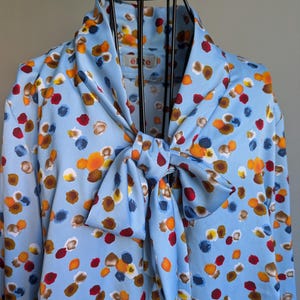 Vintage Women Poliester Blouse Size EU40