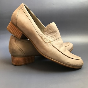 Vintage Flats Shoes size EU 37 UK 4 US 6, Unisex Loafers
