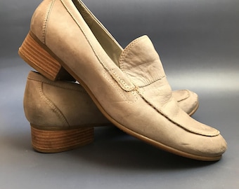 Vintage platta skor storlek EU 37 UK 4 US 6, Unisex loafers