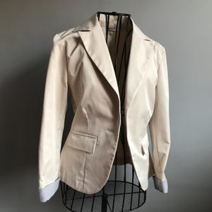 Vintage Blazer size EU34, Fitted Office Jacket for Women