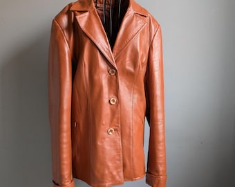 Brown Jacket Blazer 1980s Size EU38 UK12