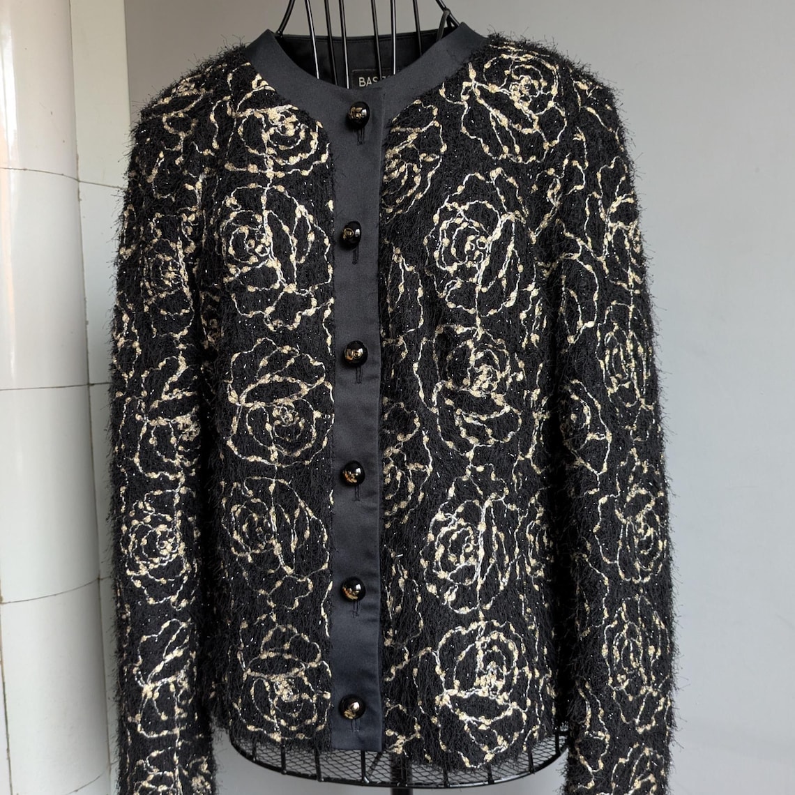 Vintage Blazer size S, EU36, Floral Jacket, foto 4 di 5