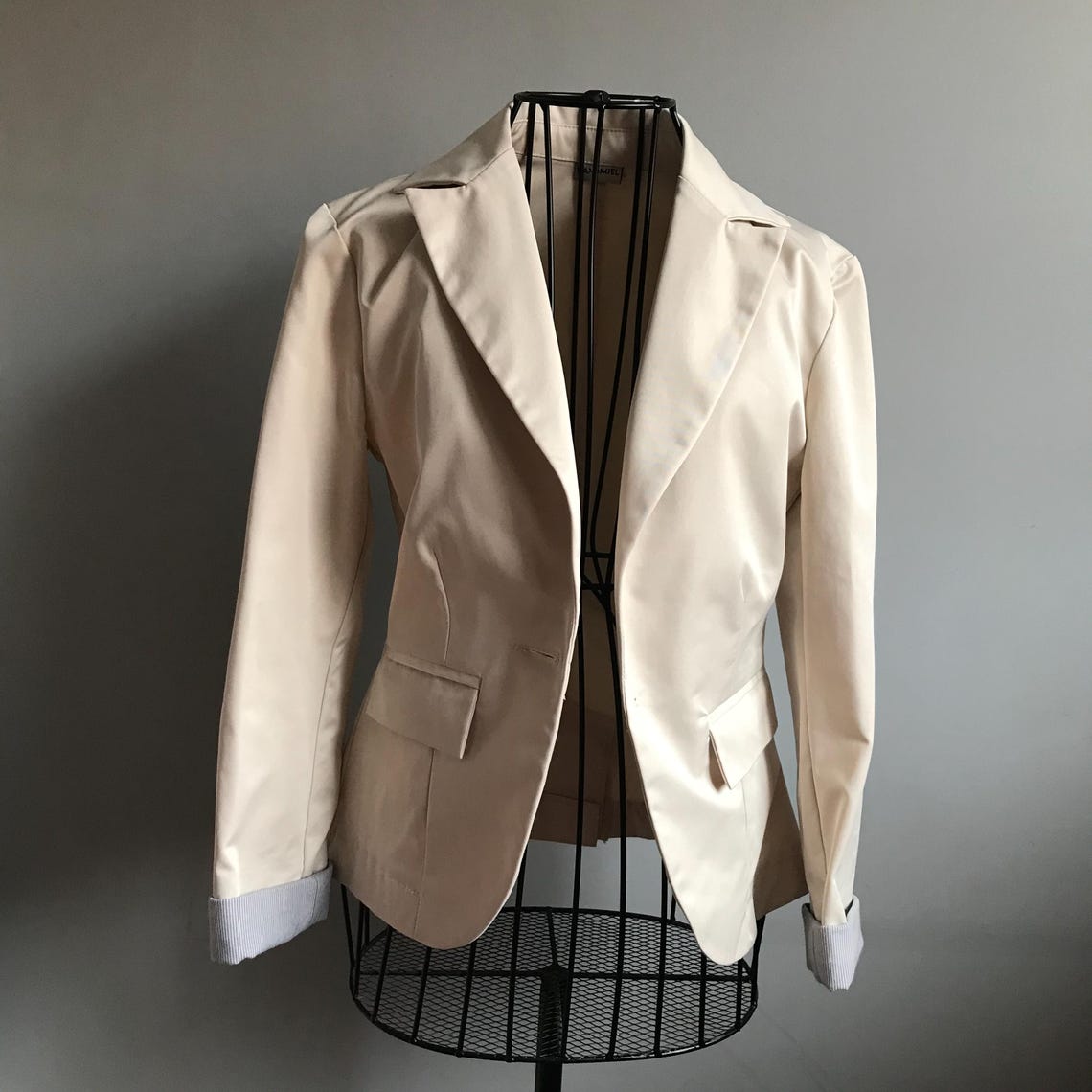 Vintage Blazer size EU34, Fitted Office Jacket for Women, foto 3 di 5