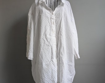 Cotton Summer Blouse size EU 50, Vintage Clothing