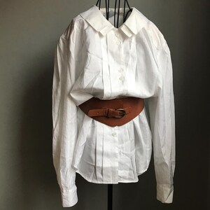 Vintage White Poliester Blouse