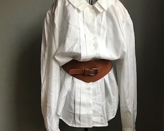 Vintage White Poliester Blouse