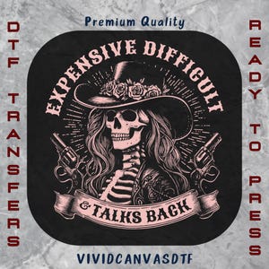 Cowgirl Skeleton DTF Transfer: Funny Western Adult Humor, Ready To Press