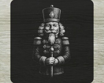 Vintage Nutcracker Soldier DTF Transfer, Retro Engraved Christmas Ready To Press, Classic Holiday Heat Dtf Transfers