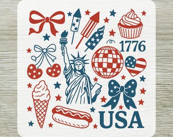 Retro 4th of July DTF Transfer, USA 250th Anniversary Shirt Design Ready To Press