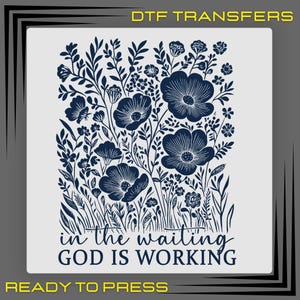Vintage Floral Christian DTF Transfer: Bible Verse Shirt Design