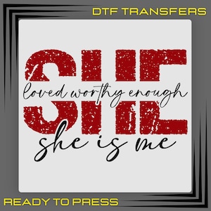 Vintage Self Love Dtf Transfers, She Is Me Ready To Press, Mental Health Iron On, Inspirational Dtf Prints, Motivational Women Shirt Design