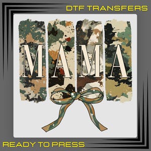 Mama Camo DTF Transfer: Coquette Camouflage, Ready To Press
