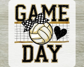 Volleyball Game Day DTF Transfer, Retro Volleyball Coquette Bow Ready To Press, Girls Volleyball Heat Press Iron on