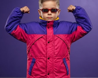 Kid's Oliver Tree Rave Inspired Jacket - Color Block 90s Retro