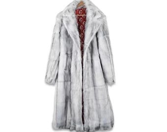 Handcrafted Ken Faux Fur Coat - Inspired Ryan Gosling White Cosplay Costume