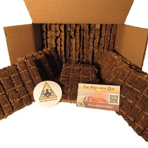 Palitos de estiércol de vaca Agnihotra hechos a mano, secados al sol, suministros para rituales de fuego, 160-180 unidades