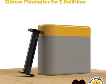 120 Film Box Container Case for 3x 120 Medium Format Film