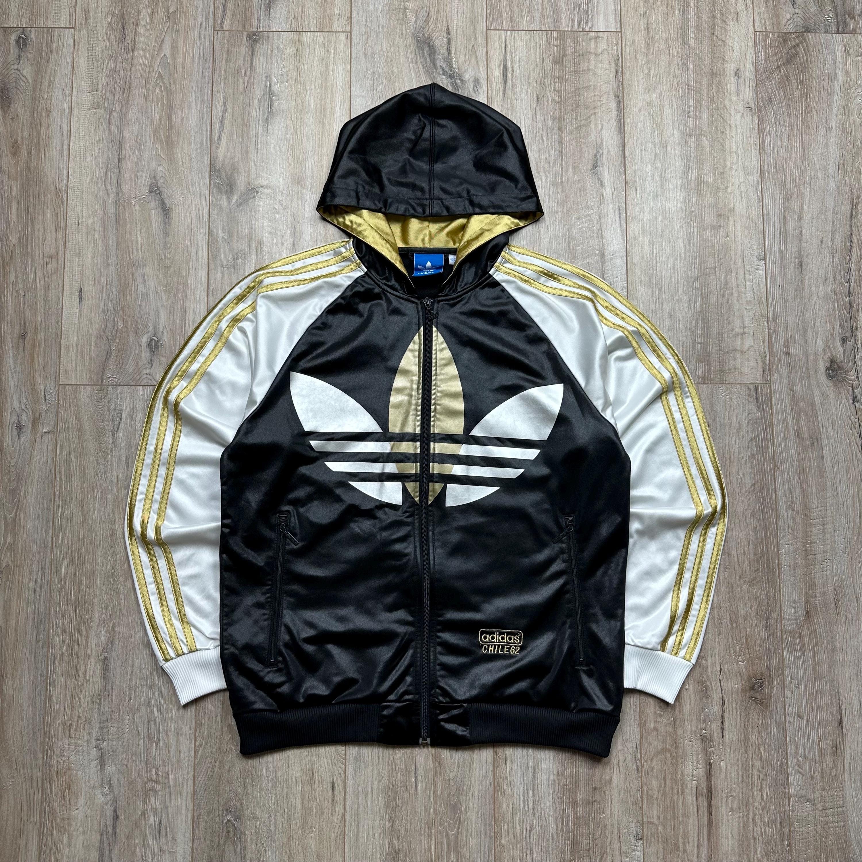 00s Adidas Chile 62 Big Trefoil Shiny Tracksuit / Vintage