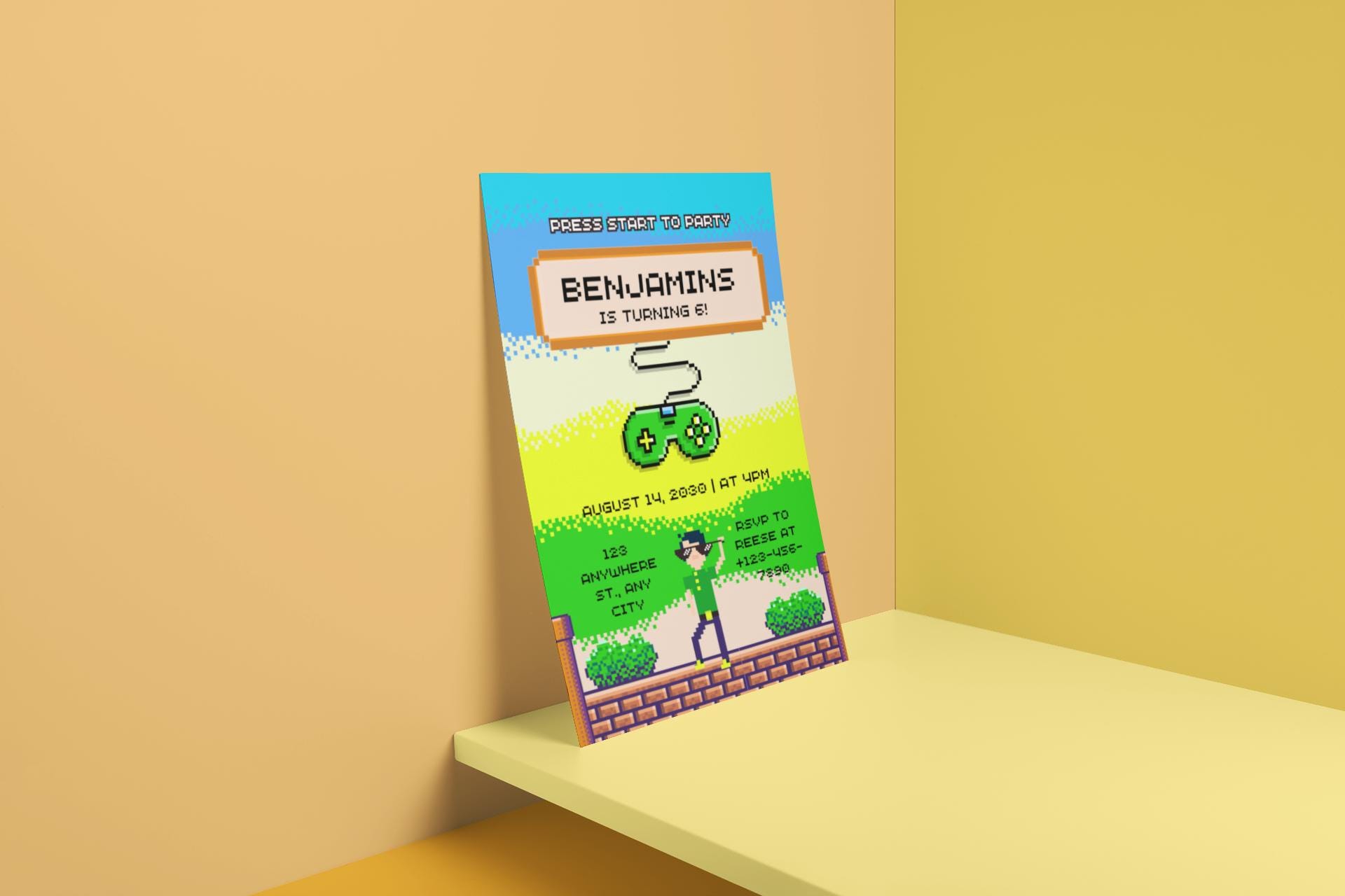 Editable Minecraft Canva Invite - Quick Setup