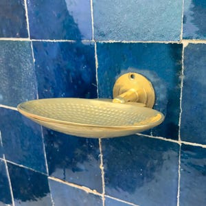 Unlacquered Brass Soap Dish: Hand-Hammered Moroccan Bathroom Decor