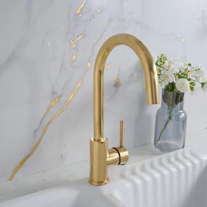 Unlacquered brass faucet kitchen, antique brass faucet, unlacquered brass faucet, faucet for kitchen sink, brass kitchen faucet,brass faucet