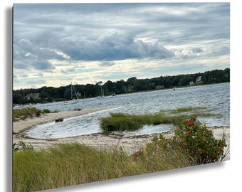 Coastal Seascape Photo Print: Nautical Beach Landscape Wall Art