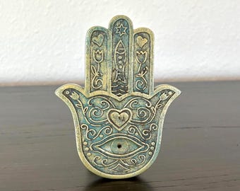 Hamsa Hand Incense Holder– Evil Eye Protection